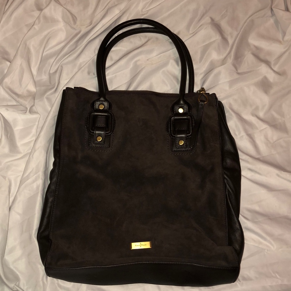 Cole Haan suede and leather handbag